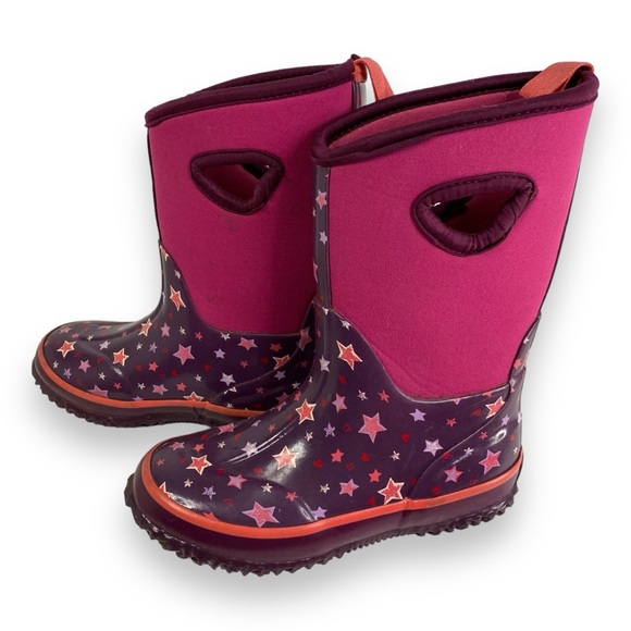 Storm by Cougar Snowbound Kids Boots Purple & Pink Star Design Girl’s Size 12 - Picture 1 of 10